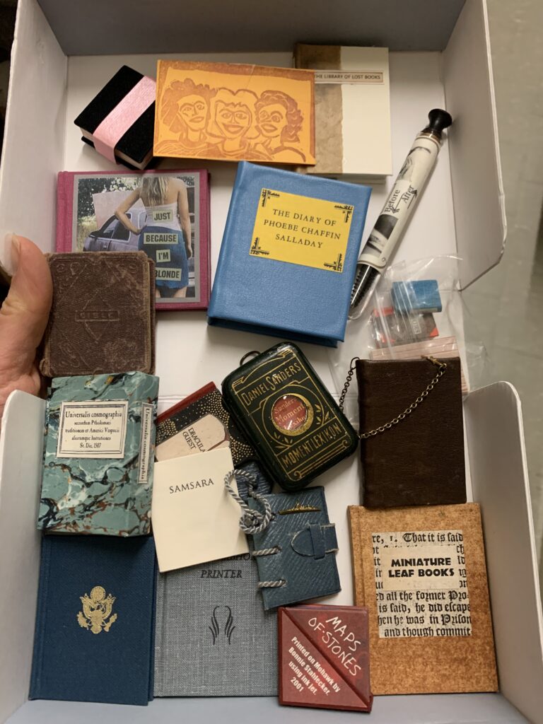 An assorted collection of miniature books