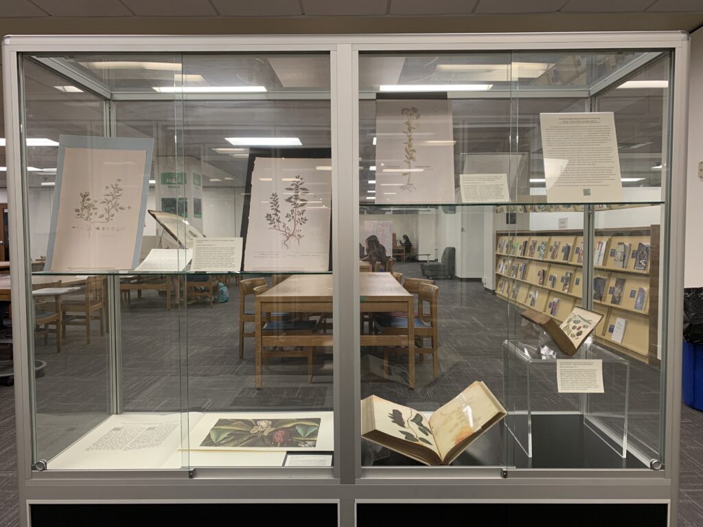 View of the physical exhibit, Plants and Printing: 1485-1925