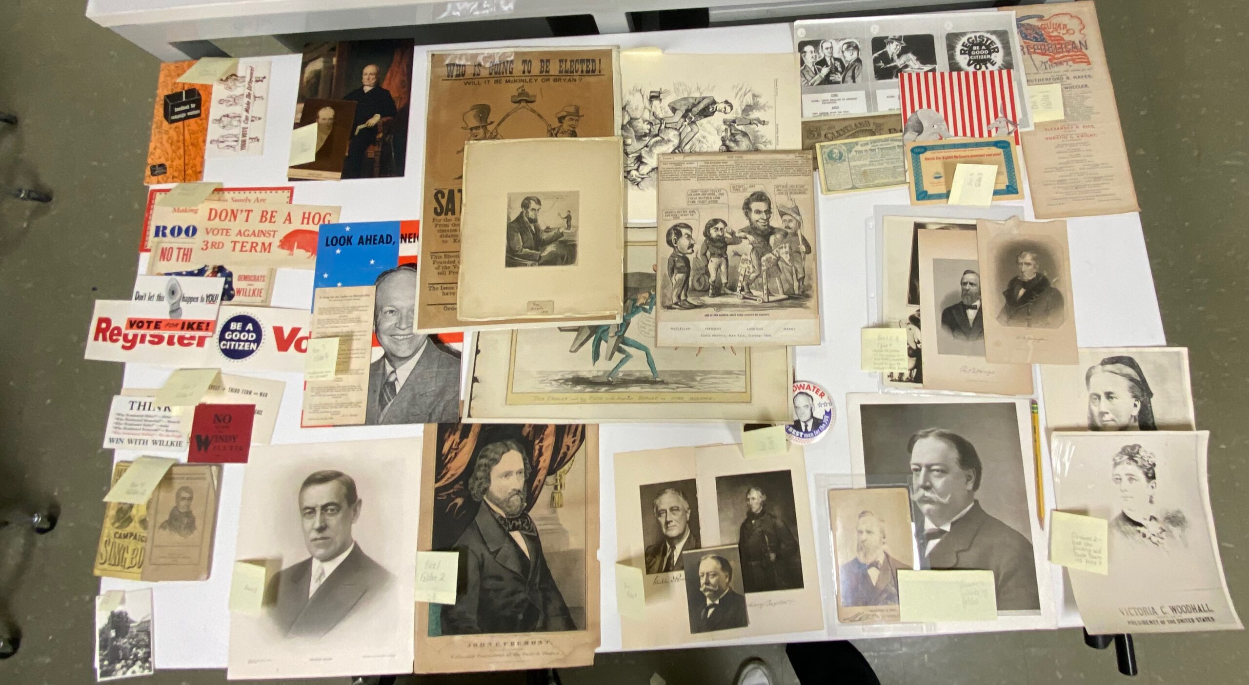 Curating the Fall 2024 Presidential Elections Exhibit