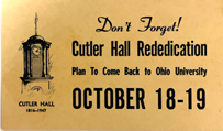 Processing the Cutler Hall Rededication Collection