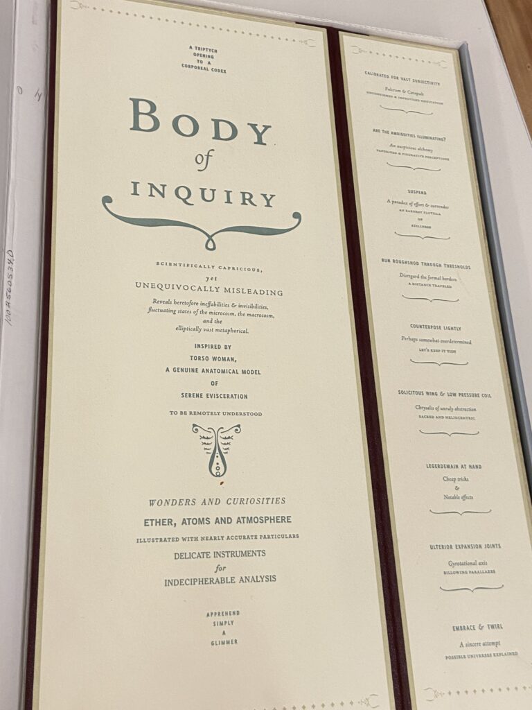 The cover of Casey Gardner's Body of Inquiry. 