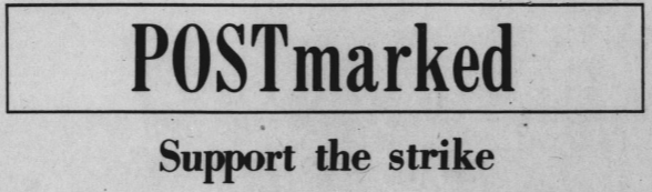 Clippings of The Post between May 5 and May 15, 1970 calling for a strike.