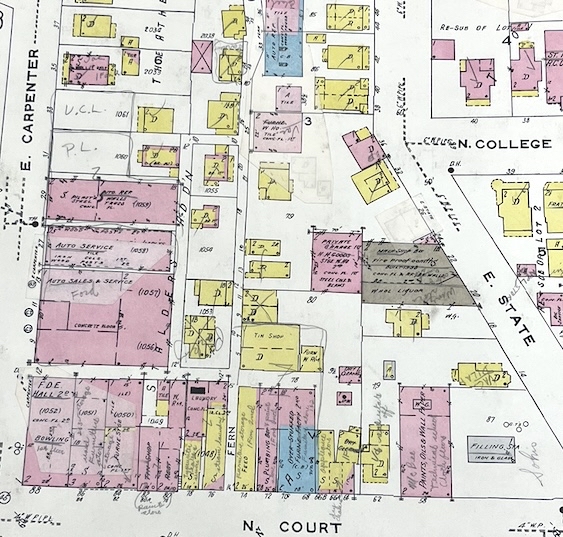 Sanborn Fire Insurance Maps: Geo-locating Athens, Ohio