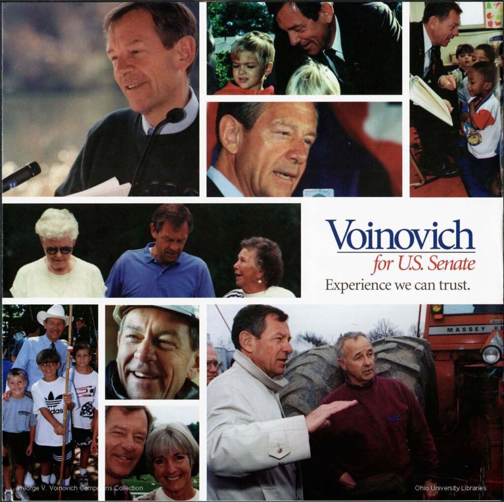 Voinovich for U.S. Senate brochure, summer 1998.