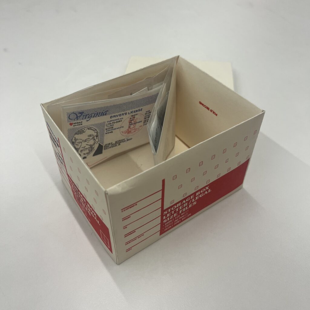 Abernathy Case: Banker’s Box by Unknown, pictured with the box open.